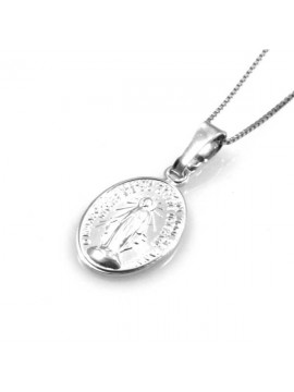 collana con medaglia miracolosa in argento 925