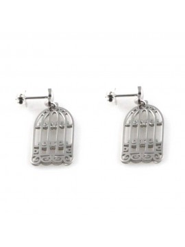 orecchini a gabbia in argento 925 gioiello donna particolarissimo