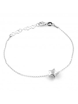 bracciale donna con stella stellina ciondolo gioiello in argento 925 cm 19 mm 8