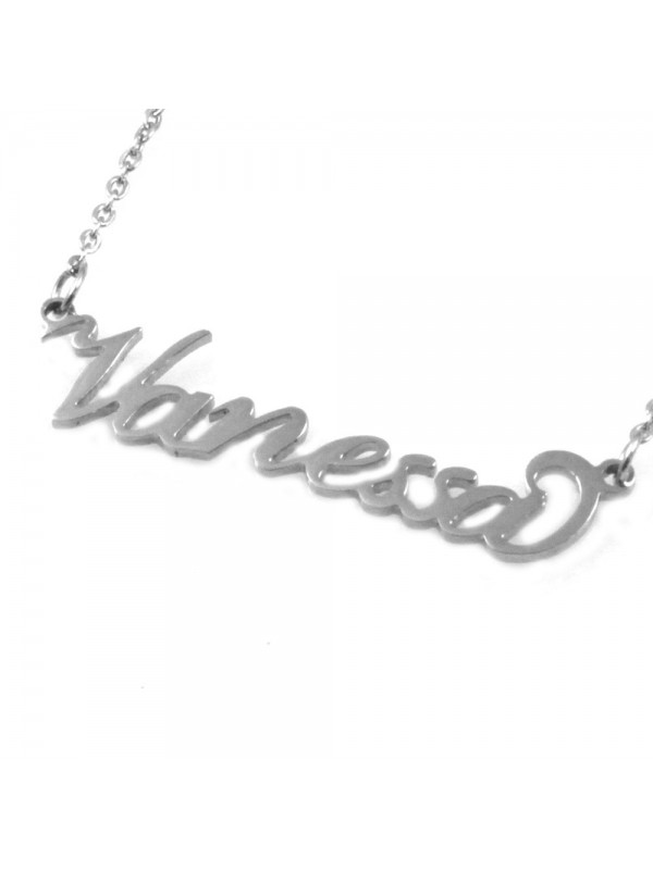collana con nome Vanessa in acciaio da donna - cll1815