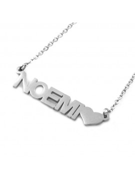 collana con nome Noemi in acciaio da donna - cll1814