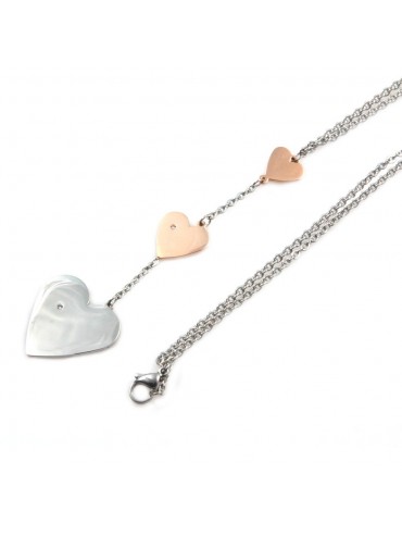 Collana cuore donna in acciaio inossidabile - cln0012
