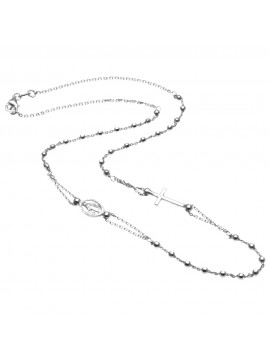 collana rosario in argento 925 - cll1008