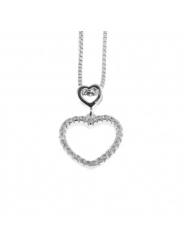 Collana con cuore donna in argento 925 cln0327