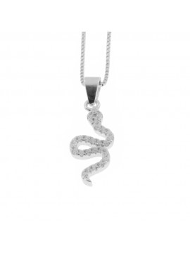 Collana con serpente donna argento 925 cln0329