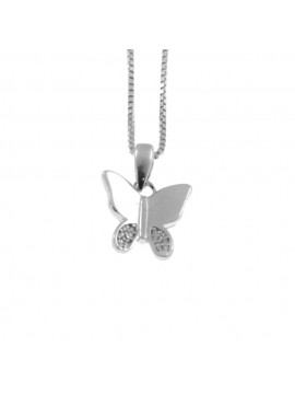 Collana con farfalla donna in argento 925 cln0358