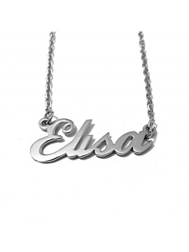 collana con nome Elisa in acciaio da donna - cll1813