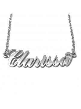 collana con nome Clarissa acciaio cll2097