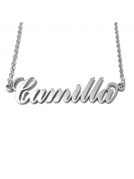 collana con nome Camilla acciaio cll2098