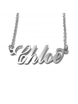 collana con nome Chloe acciaio cll2102