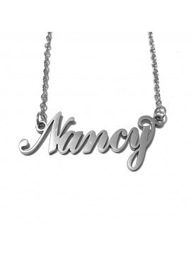 collana con nome Nancy acciaio cll2104