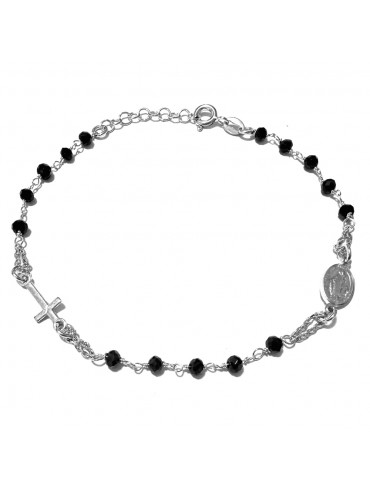 bracciale rosario in argento 925 - bcc1390