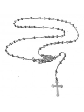 collana rosario in argento 925 gioiello uomo donna